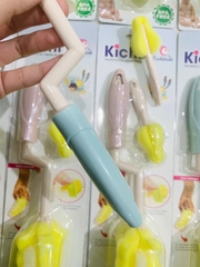 Dụng Cụ Cọ Rửa Bình Sữa 2 Chi Tiết KICHI Xốp Xoay 360 Độ