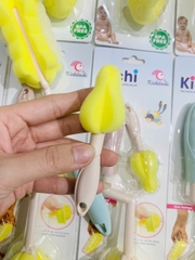 Dụng Cụ Cọ Rửa Bình Sữa 2 Chi Tiết KICHI Xốp Xoay 360 Độ