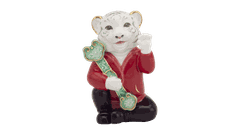 Hổ Như Ý trang trí vàng 9.6cm (Figure) Đỏ (310979DOV)