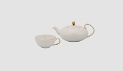 Bộ trà elip 0.47L Anna Chỉ Bạch Kim (68470204303)