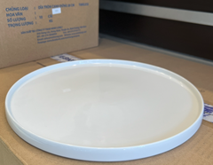 Dĩa tròn cạnh đứng 32cm Timeless Trắng (543234000)