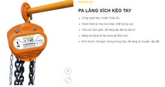 KB3T Palang Xích Kéo Tay 3 Tấn 3 Mét KENBO