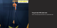 LB9 Palang Xích Lắc Tay 9 Tấn 1.5 Mét KENBO