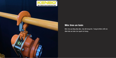 LB9 Palang Xích Lắc Tay 9 Tấn 1.5 Mét KENBO