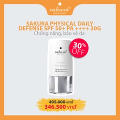 Nhũ tương chống nắng vật lý Sakura Daily SPF 50+ PA ++++ 30g