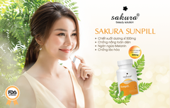 Viên uống chống nắng sinh học toàn thân Sakura Sunpill