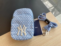 [MLB] Monogram Mini Cross Bag New York Yankees xanh