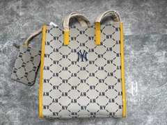 [MLB] Túi tote chữ nhật Monogram Diamond Jacquard