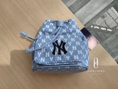 [MLB] Túi Xách Monogram Jacquard Bucket Bag New York Yankees ‘Blue’