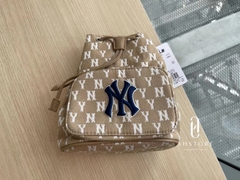 [MLB] Túi Xách Monogram Jacquard Bucket Bag New York Yankees ‘Beige’