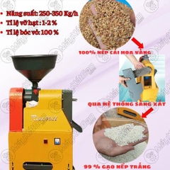 Máy xát gạo mini liên hòan UN 6N40-D