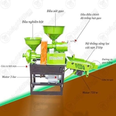 Máy xay xát lúa gạo 3 chức năng UN A3200 B