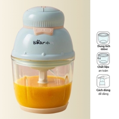 QT - Máy xay đa năng Bear, máy xay thịt, xay rau củ cho bé Bản Quốc Tế - HAPOS BH 18 thán QSJ-B02U2 0.6L 220W - BEAMXEQSJB02U2