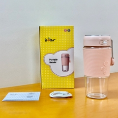 QT - Máy Xay Sinh Tố Bear Cầm Tay Đa Năng 300ML LLJ-B03C1 / P03G5 - Hàng Chính Hãng - Bảo Hành 18 Tháng B03C1 - Hồng