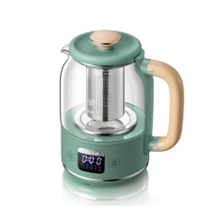 QT - Ấm Bình Máy pha trà chưng yến đa năng Bear SUBE011, thủy tinh dung tích 1,5L nhỏ gọn tiện lợi, dưỡng sinh, BH 18 tháng C08T1 Xanh Quốc Tế