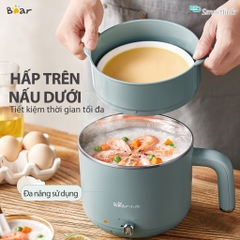 QT - Nồi lẩu điện mini đa năng Bear DRG-D12M5 nồi lẩu mini 1.2L Bear - Hàng Chính Hãng - Bảo Hành 18 tháng DRG-D12M5