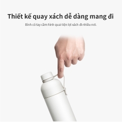 ONL - Bình giữ nhiệt 490ml LocknLock Belt Bottle LHC4267 - Hàng chính hãng có quai xách, miệng rộng có thể cho đá - HAPOS Màu hồng- LHC4267PIK