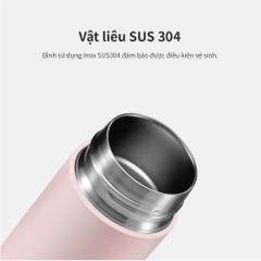 ONL - Bình giữ nhiệt 490ml LocknLock Belt Bottle LHC4267 - Hàng chính hãng có quai xách, miệng rộng có thể cho đá - HAPOS Màu hồng- LHC4267PIK