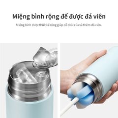 ONL - Bình giữ nhiệt 490ml LocknLock Belt Bottle LHC4267 - Hàng chính hãng có quai xách, miệng rộng có thể cho đá - HAPOS Màu hồng- LHC4267PIK