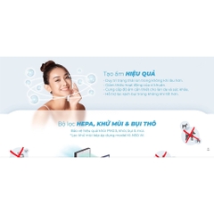 Máy lọc khí và tạo ẩm Sharp KI-N40V-W/H - Hàng chính hãng - Bảo hành 12 tháng - HAPOS HSA White