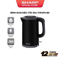 Bình đun siêu tốc Sharp 1.7 lít EKJ-17EVPS-BK Bảo Hành 12 Tháng - HAPOS HSA EKJ-17EVPS-BK