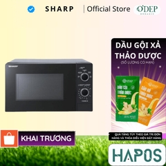 Lò vi sóng Sharp R-2030E- CH (20 lít - 5 mức công suất 800W -  khoang lò thép không gỉ) - Hàng chính hãng - HAPOS HSA