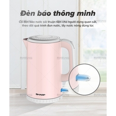 Bình đun siêu tốc Sharp 1.7 lít EKJ-17EVPS-PK Bảo Hành 12 Tháng - HAPOS HSA EKJ-17EVPS-PK