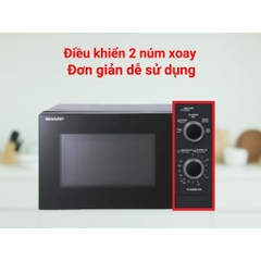 Lò vi sóng Sharp R-2030E- CH (20 lít - 5 mức công suất 800W -  khoang lò thép không gỉ) - Hàng chính hãng - HAPOS HSA