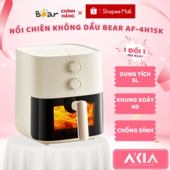 Nồi Chiên Không Dầu 5L Bear AF-4H15K - Công suất 1500W, Mặt kính trong suốt - HAPOS HSA AF-4H15K