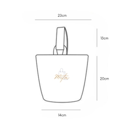 Túi vải canvas phong cách tranh sơn dầu nghệ thuật đựng bình giữ nhiệt LocknLock, hộp cơm văn phòng HPCV10 - HAPOS Mèo / Thỏ Cute