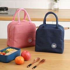 Túi đựng hộp cơm có lớp giữ nhiệt cho hộp thủy tinh LocknLock chống thấm có quai xách tiện lợi HPGN08 - HAPOS Hồng/Đỏ