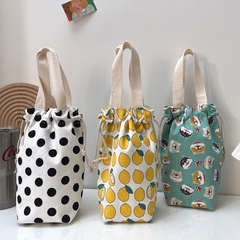 Túi vải canvas 2 lớp có dây rút, đựng bình giữ nhiệt LocknLock, ly trà sữa, chất liệu dày dặn HPCV02 - HAPOS OFFICIAL Nhóm Mẫu 03