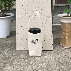 Túi vải canvas đựng ly, bình giữ nhiệt LocknLock , ly trà sữa, phong cách đơn giản tiện dụng HPCV09 - HAPOS OFFICIAL Dây ngắn