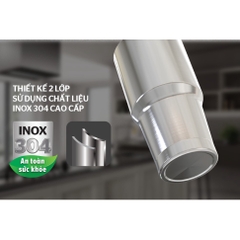 Bình giữ nhiệt Inox 304 Sunhouse 900ml 450ml cam kết sản phẩm - Chính hãng - SSHOP OFFICIAL bình 900ML TU900I - Bình INOX 450ml