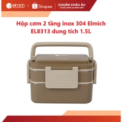 Hộp cơm 2 tầng inox 304 Elmich EL8313 dung tích 1.5L EL8313