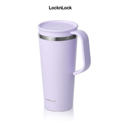 ONL - Ly giữ nhiệt LocknLock 600ml LHC4330 Daily Handle Tumbler, Hàng chính hãng, nắp trượt tích hợp tay cầm - JoyMall Tím - LHC4330VOL