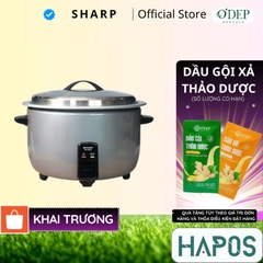Nồi cơm điện công nghiệp Sharp KSH-H65V-SL (6,5 lít) - KSH-H78V-SL (7,8 lít) - KSH-H90V-SL (9 lít) - HAPOS HSA 9,0 lít - H90V