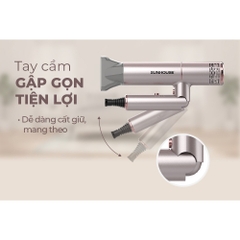 Máy sấy tóc công suất lớn lên tới 1200W Chính hãng Sunhouse SHD2304  - SSHOP MALL SHD2304