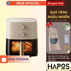 [Quốc tế] Nồi chiên không dầu 5L Bear Chính hãng, công nghệ nhiệt đối Lưu 360 độ QZG-J15M1  - HAPOS OFFICIAL QZG-J15M1