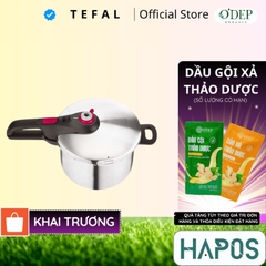 Nồi áp suất inox 304 Tefal Secure 5 Neo 6L P2530750 dùng bếp từ, bảo hành 2 năm - HAPOS HSA P2530750 6 Lít