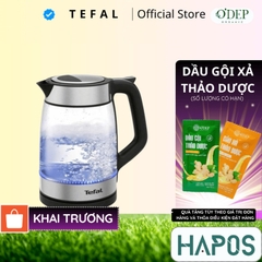 Bình đun siêu tốc 1.7 Lít Tefal thủy tinh KI605830 - Bảo hành chính hãng 2 năm - HAPOS HSA KI605830