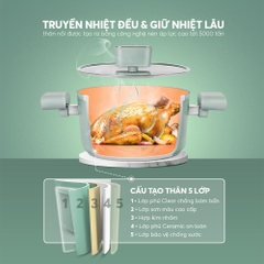 Nồi chống dính Elmich Hera II EL-5202SK size 18,20,24cm , Hàng chính hãng - HAPOS HOF