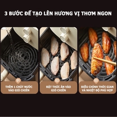 [Quốc tế] Nồi chiên không dầu 5L Bear Chính hãng, công nghệ nhiệt đối Lưu 360 độ QZG-J15M1  - HAPOS OFFICIAL QZG-J15M1