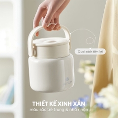 Bình đựng thức ăn giữ nhiệt inox 304 Elmich EL8336 dung tích 800ml (Phiên bản nâng cấp bình 3671) - HAPOS HSA
