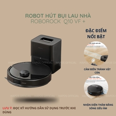 Robot lau hút bụi Roborock Chính hãng phiên bản quốc tế Q7 TF | Q10 PF | Q10 VF  - CHEAPMALL SOU Q7 TF +