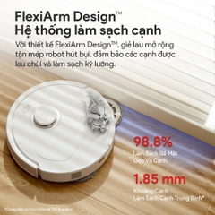 Robot hút bụi lau sàn Roborock Chính hãng lực hút 7000Pa tự động giặt sấy giẻ Qrevo Pro - CHEAPMALL SOU Q Revo Pro Trắng