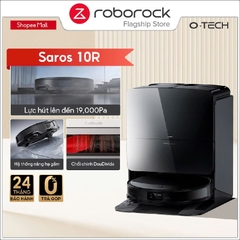 Robot hút bụi lau nhà Roborock Chính hãng giặt sấy nóng giẻ Saros 10R | Saros 10 - CHEAPMALL SOU Saros 10 Trắng