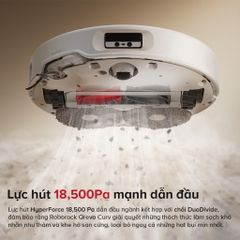 Robot hút bụi lau sàn Roborock Chính hãng lực hút 18500Pa tự động giặt sấy khô giẻ Qrevo Curv  - CHEAPMALL SOU Q Revo Curv