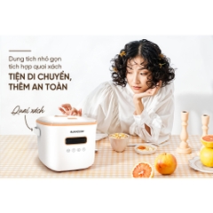 Nồi cơm điện tử 1.2L Happytime HTD8810, Công nghệ gia nhiệt chuẩn, Chống dính Ceramic, 6 chức năng nấu - HAPOS HOF