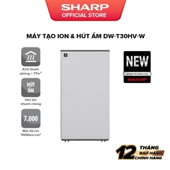 Máy lọc không khí Sharp hút ẩm tạo Plasmacluster ION DW-T30HV-W - Hàng chính hãng - HAPOS HEL DW-T30HV-W